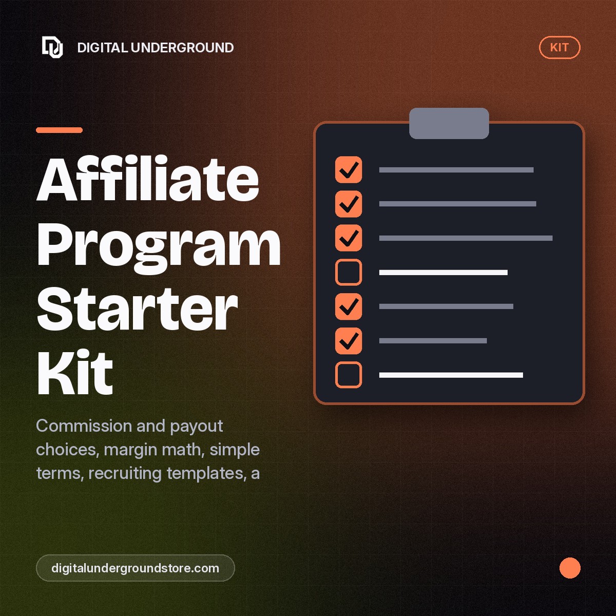 Affiliate Program Starter Kit