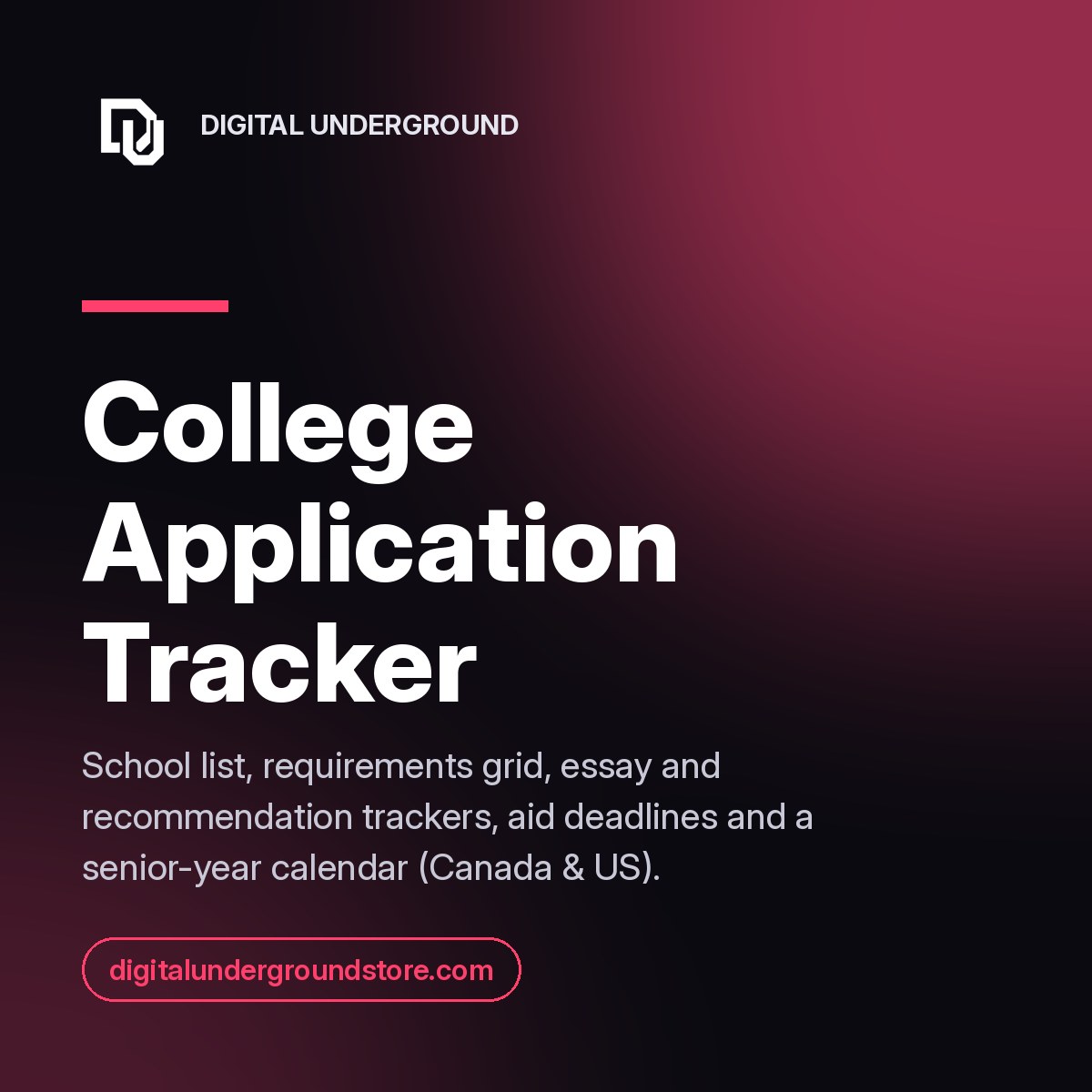 College Application Tracker