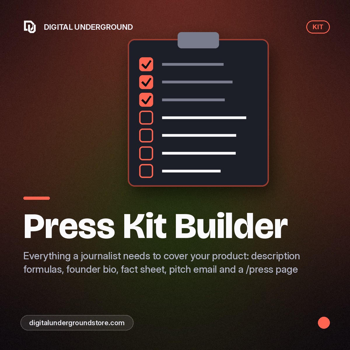 Press Kit Builder