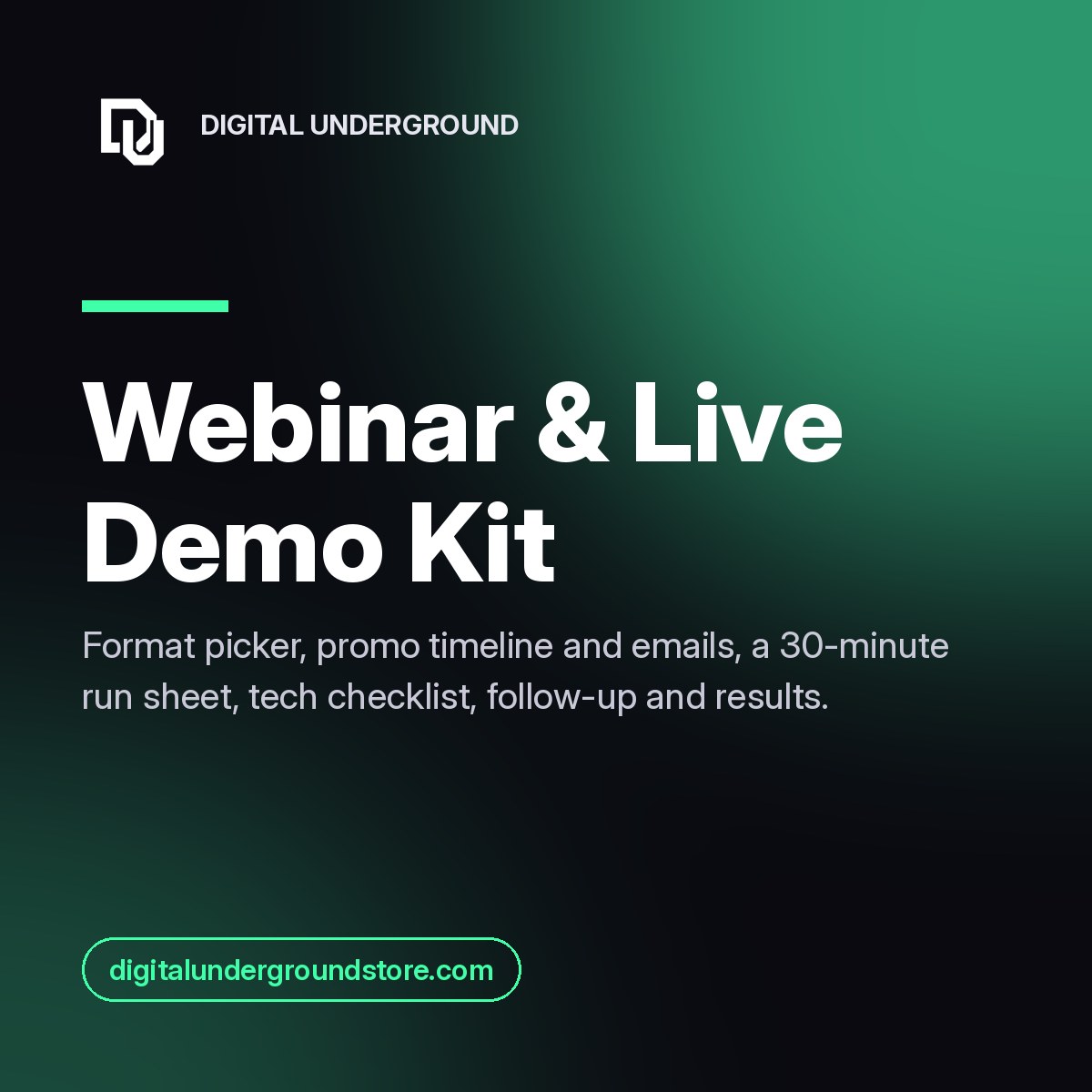 Webinar & Live Demo Kit